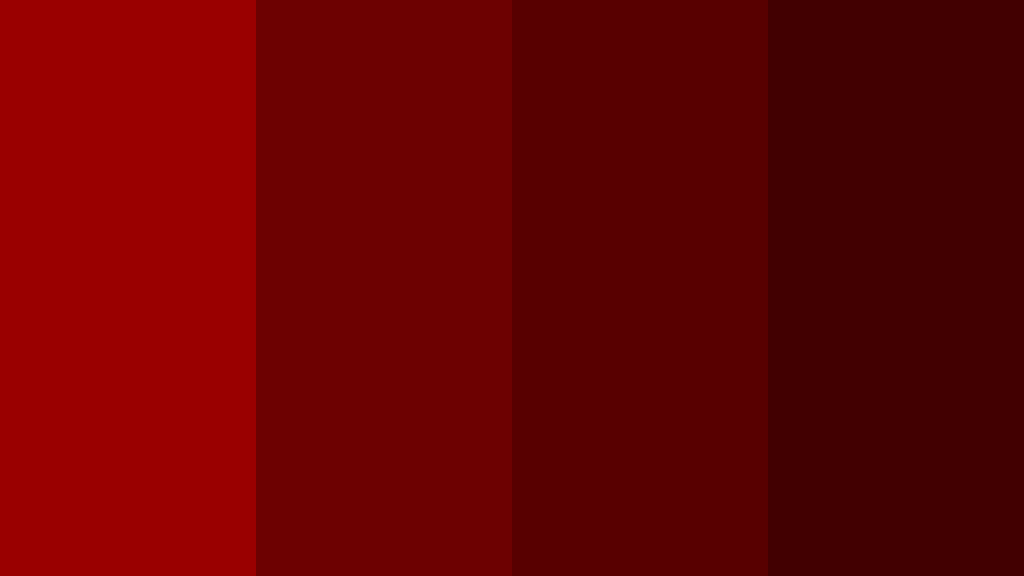 Different shades of the color red